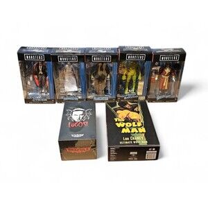 Jada Toys Universal Monsters 6 inch Action Figure Lot. NIB. With Bonus.
